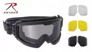 Rothco ANSI Ballistic OTG Goggle System Black 1723
