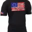 Футболка с американским флагом Бетси Росс Rothco Colonial Betsy Ross Flag T-Shirt Black 2628 - Футболка с американским флагом Бетси Росс Rothco Colonial Betsy Ross Flag T-Shirt Black 2628