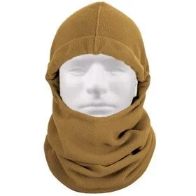 Койотовая длинная флисовая балаклава с регулировкой Rothco Polar Fleece Adjustable Balaclava Coyote 5585, фото