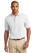 Port Authority Men's Pique Knit Polo White