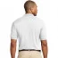 Хлопковая мужская белая классическая футболка поло Port Authority Men's Pique Knit Polo White - Хлопковая мужская белая классическая футболка поло Port Authority Men's Pique Knit Polo White