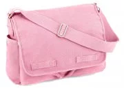 Rothco Vintage Washed Canvas Messenger Bag Pink 8154