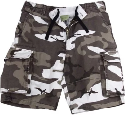 Винтажные десантные шорты Rothco Vintage Paratrooper Cargo Shorts City Camo 2155, фото