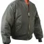Нейлоновая серо-зеленая куртка бомбер Rothco MA-1 Flight Jacket Sage 7323 - Американская летная куртка Rothco MA-1 Flight Jacket Sage # 7323