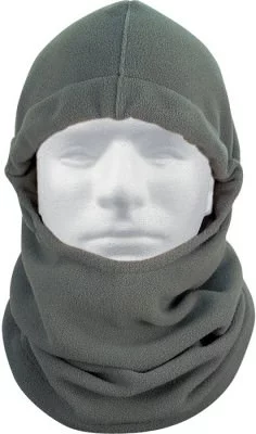 Cеро-зеленая длинная флисовая балаклава с регулировкой Rothco Polar Fleece Adjustable Balaclava Foliage Green, фото