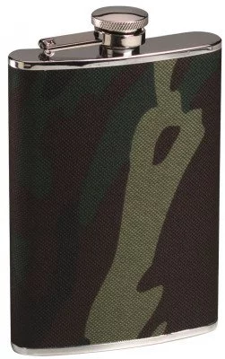 Фляга стальная Rothco Woodland Camo Stainless Steel Camo Flask 651, фото