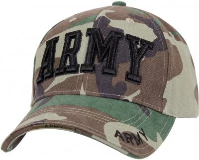 Бейсболка лесной камуфляж «ARMY» Rothco Deluxe Army Embroidered Low Profile Insignia Cap 3908, фото