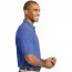 Хлопковая мужская голубая классическая футболка поло Port Authority Men's Pique Knit Polo Faded Blue - Хлопковая мужская голубая классическая футболка поло Port Authority Men's Pique Knit Polo Faded Blue
