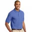 Хлопковая мужская голубая классическая футболка поло Port Authority Men's Pique Knit Polo Faded Blue - Хлопковая мужская голубая классическая футболка поло Port Authority Men's Pique Knit Polo Faded Blue