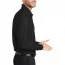 Черная футболка поло с длинным рукавом Port Authority Long Sleeve Core Classic Pique Polo Deep Black K100LS - Черная футболка поло с длинным рукавом Port Authority Long Sleeve Core Classic Pique Polo Deep Black K100LS