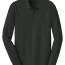 Черная футболка поло с длинным рукавом Port Authority Long Sleeve Core Classic Pique Polo Deep Black K100LS - Черная футболка поло с длинным рукавом Port Authority Long Sleeve Core Classic Pique Polo Deep Black K100LS
