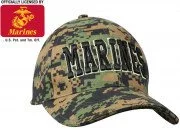 Rothco Deluxe Marines Low Profile Insignia Cap Woodland Digital Camo 9588