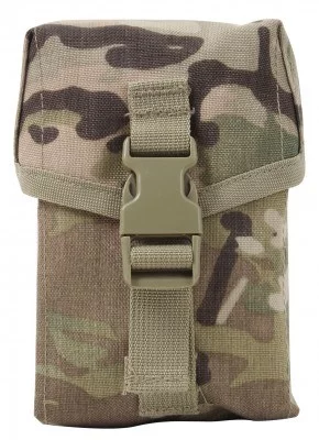 Подсумок мультикам для 100-патронного пулеметного магазина Rothco MOLLE 100 Round Utility Pouch MultiCam 40126, фото