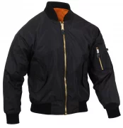 Rothco Lightweight MA-1 Flight Jacket Black 6320
