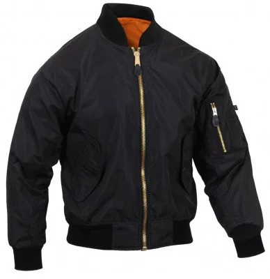 Лётная куртка облегченная черная Rothco Lightweight MA-1 Flight Jacket Black 6320, фото