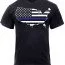Футболка с картой США и синей полосой Rothco Thin Blue Line America Map T-Shirt 1851 - Футболка с картой США и синей полосой Rothco Thin Blue Line America Map T-Shirt 1851