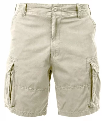 Винтажные десантные шорты хаки Rothco Vintage Paratrooper Cargo Shorts Khaki 2170, фото