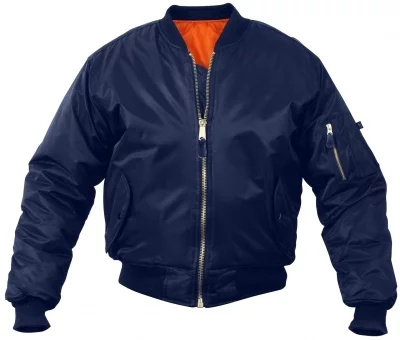 Лётная темно-синяя куртка бомбер Rothco MA-1 Flight Jacket Navy Blue 7325, фото