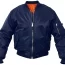 Лётная темно-синяя куртка бомбер Rothco MA-1 Flight Jacket Navy Blue 7325 - Американская летная куртка Rothco MA-1 Flight Jacket Navy Blue # 7325