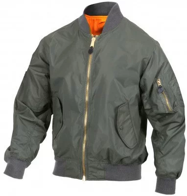 Лётная куртка бомбер облегченная серо-зеленая Rothco Lightweight MA-1 Flight Jacket Sage Green 6325, фото