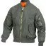 Лётная куртка бомбер облегченная серо-зеленая Rothco Lightweight MA-1 Flight Jacket Sage Green 6325 - Лётная куртка облегченная зеленая Rothco MA-1 Flight Jacket Sage Green 6325