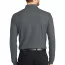 Графитовая футболка поло с длинным рукавом Port Authority Long Sleeve Core Classic Pique Polo Graphite K100LS - Графитовая футболка поло с длинным рукавом Port Authority Long Sleeve Core Classic Pique Polo Graphite K100LS