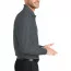 Графитовая футболка поло с длинным рукавом Port Authority Long Sleeve Core Classic Pique Polo Graphite K100LS - Графитовая футболка поло с длинным рукавом Port Authority Long Sleeve Core Classic Pique Polo Graphite K100LS