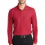 Красная поло с длинным рукавом Port Authority Long Sleeve Core Classic Pique Polo Rich Red K100LS - Красная поло с длинным рукавом Port Authority Long Sleeve Core Classic Pique Polo Rich Red K100LS