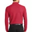 Красная поло с длинным рукавом Port Authority Long Sleeve Core Classic Pique Polo Rich Red K100LS - Красная поло с длинным рукавом Port Authority Long Sleeve Core Classic Pique Polo Rich Red K100LS