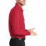 Красная поло с длинным рукавом Port Authority Long Sleeve Core Classic Pique Polo Rich Red K100LS - Красная поло с длинным рукавом Port Authority Long Sleeve Core Classic Pique Polo Rich Red K100LS