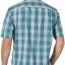 Рубашка бирюзовая в клетку с коротким рукавом Wrangler Authentics Short Sleeve Classic Plaid Shirt Brittany Blue Plaid - Рубашка бирюзовая в клетку с коротким рукавом Wrangler Authentics Short Sleeve Classic Plaid Shirt Brittany Blue Plaid