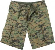 Rothco Vintage Paratrooper Cargo Shorts Woodland Digital Camo 2591