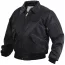 Американская черная летная куртка образца ВВС США Rothco CWU-45P Flight Jacket Black 7522 - Американская черная летная куртка образца ВВС США Rothco CWU-45P Flight Jacket Black 7522