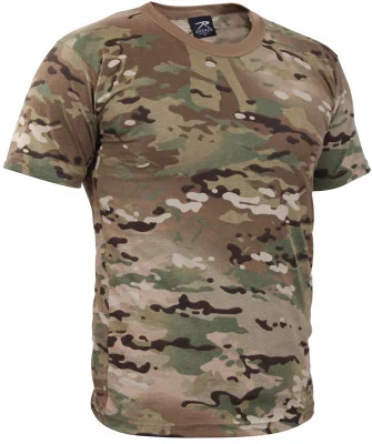 Футболка с коротким рукавом хлопковая мультикам лицензия Rothco T-Shirt MultiCam™ 6286, фото