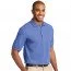 Хлопковая мужская черничная классическая футболка поло Port Authority Men's Pique Knit Polo Blueberry - Хлопковая мужская черничная классическая футболка поло Port Authority Men's Pique Knit Polo Blueberry