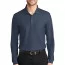 Темно-синяя поло с длинным рукавом Port Authority Long Sleeve Core Classic Pique Polo River Blue Navy K100LS - Темно-синяя поло с длинным рукавом Port Authority Long Sleeve Core Classic Pique Polo River Blue Navy K100LS