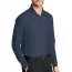 Темно-синяя поло с длинным рукавом Port Authority Long Sleeve Core Classic Pique Polo River Blue Navy K100LS - Темно-синяя поло с длинным рукавом Port Authority Long Sleeve Core Classic Pique Polo River Blue Navy K100LS