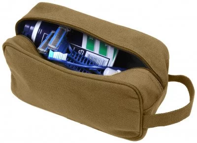 Сумка несессер койотовая хлопковая Rothco Canvas Travel Kit Coyote Brown 8126, фото
