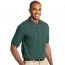 Хлопковая мужская темно-зеленая классическая футболка поло Port Authority Men's Pique Knit Polo Dark Green - Хлопковая мужская темно-зеленая классическая футболка поло Port Authority Men's Pique Knit Polo Dark Green