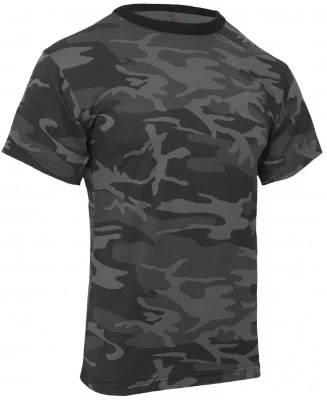 Футболка черный камуфляж урбан Rothco T-Shirts Black Camo 1864, фото