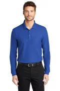 Port Authority Long Sleeve Core Classic Pique Polo True Royal K100LS