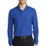 Голубая поло с длинным рукавом Port Authority Long Sleeve Core Classic Pique Polo True Royal K100LS - Голубая поло с длинным рукавом Port Authority Long Sleeve Core Classic Pique Polo True Royal K100LS