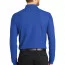 Голубая поло с длинным рукавом Port Authority Long Sleeve Core Classic Pique Polo True Royal K100LS - Голубая поло с длинным рукавом Port Authority Long Sleeve Core Classic Pique Polo True Royal K100LS