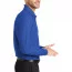 Голубая поло с длинным рукавом Port Authority Long Sleeve Core Classic Pique Polo True Royal K100LS - Голубая поло с длинным рукавом Port Authority Long Sleeve Core Classic Pique Polo True Royal K100LS