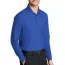 Голубая поло с длинным рукавом Port Authority Long Sleeve Core Classic Pique Polo True Royal K100LS - Голубая поло с длинным рукавом Port Authority Long Sleeve Core Classic Pique Polo True Royal K100LS
