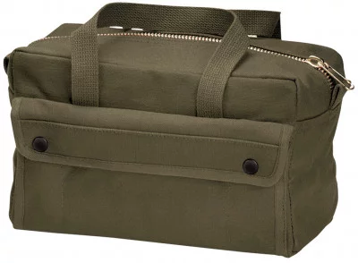 Сумка механика оливковая винтажная Rothco G.I. Type Mechanics Tool Bag With Brass Zipper Olive Drab 9182, фото
