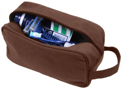 Сумка несессер коричневая хлопковая Rothco Canvas Travel Kit Earth Brown 8126, фото