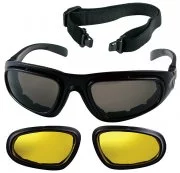 Rothco Trans Tec Tactical Optical System Black w/ Smoke / Yellow Lenses