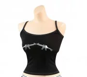 Rothco Women's Tank Top - Black w/ "Crossed Rifles" - 4985