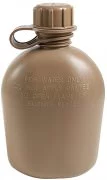 Genuine G.I. 3 Piece 1 Quart Plastic Canteen Coyote Brown 936